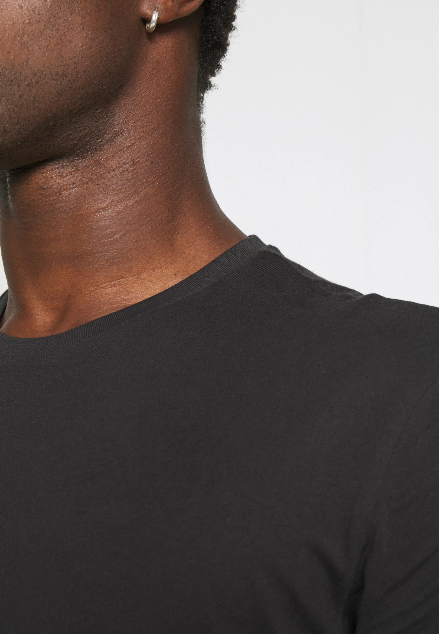 Pier One 3 Pack - T-Shirt Basic - Black/Mottled Dark Grey/Bordeaux - Afbeelding 8