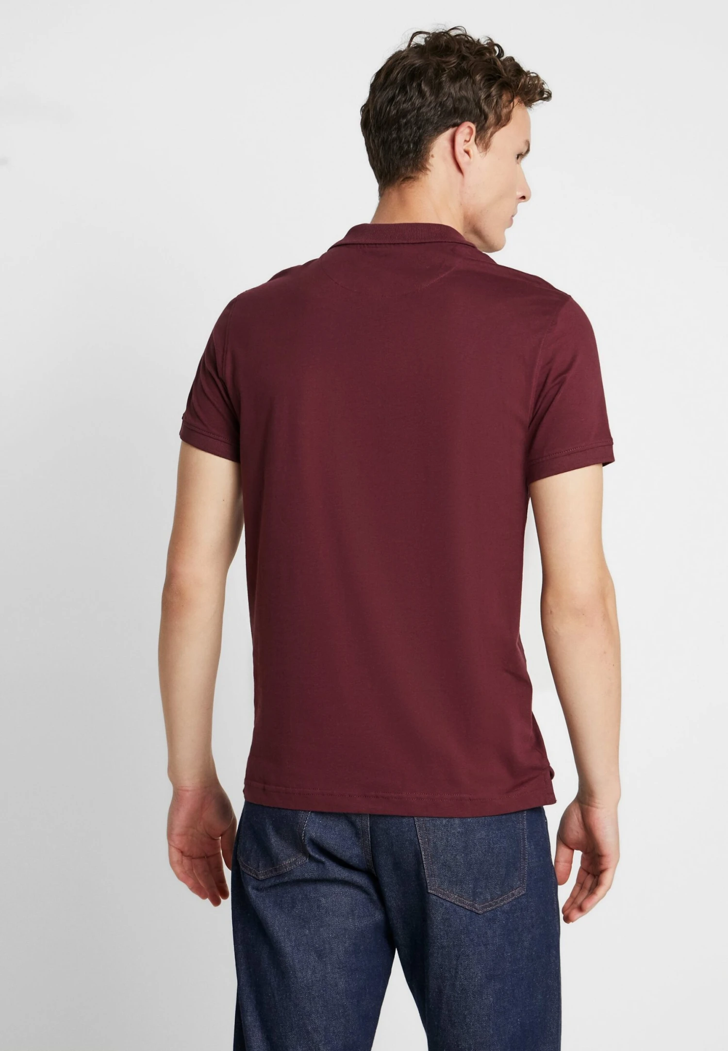 Pier One 2 Pack - Poloshirt - Bordeaux/Black - Afbeelding 4