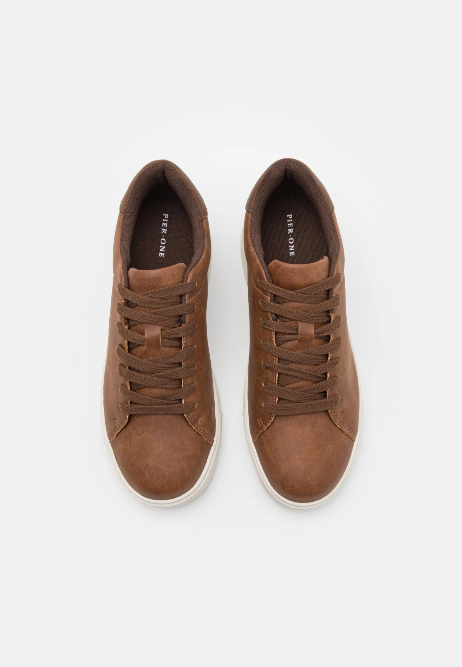 Pier One Unisex - Sneakers Laag - Cognac - Afbeelding 4