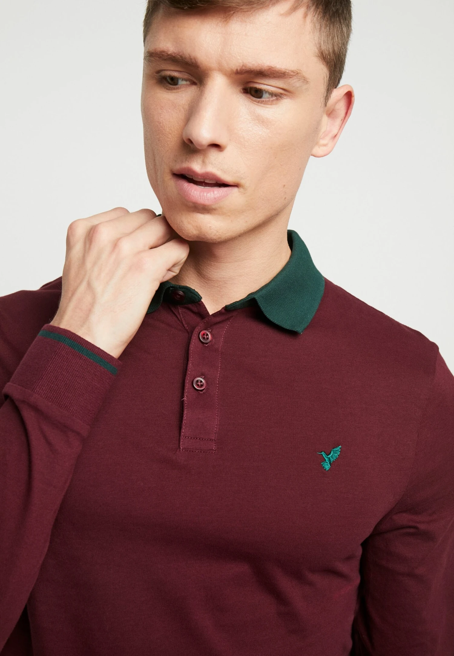 Pier One Muscle Fit - Poloshirt - Bordeaux - Afbeelding 5