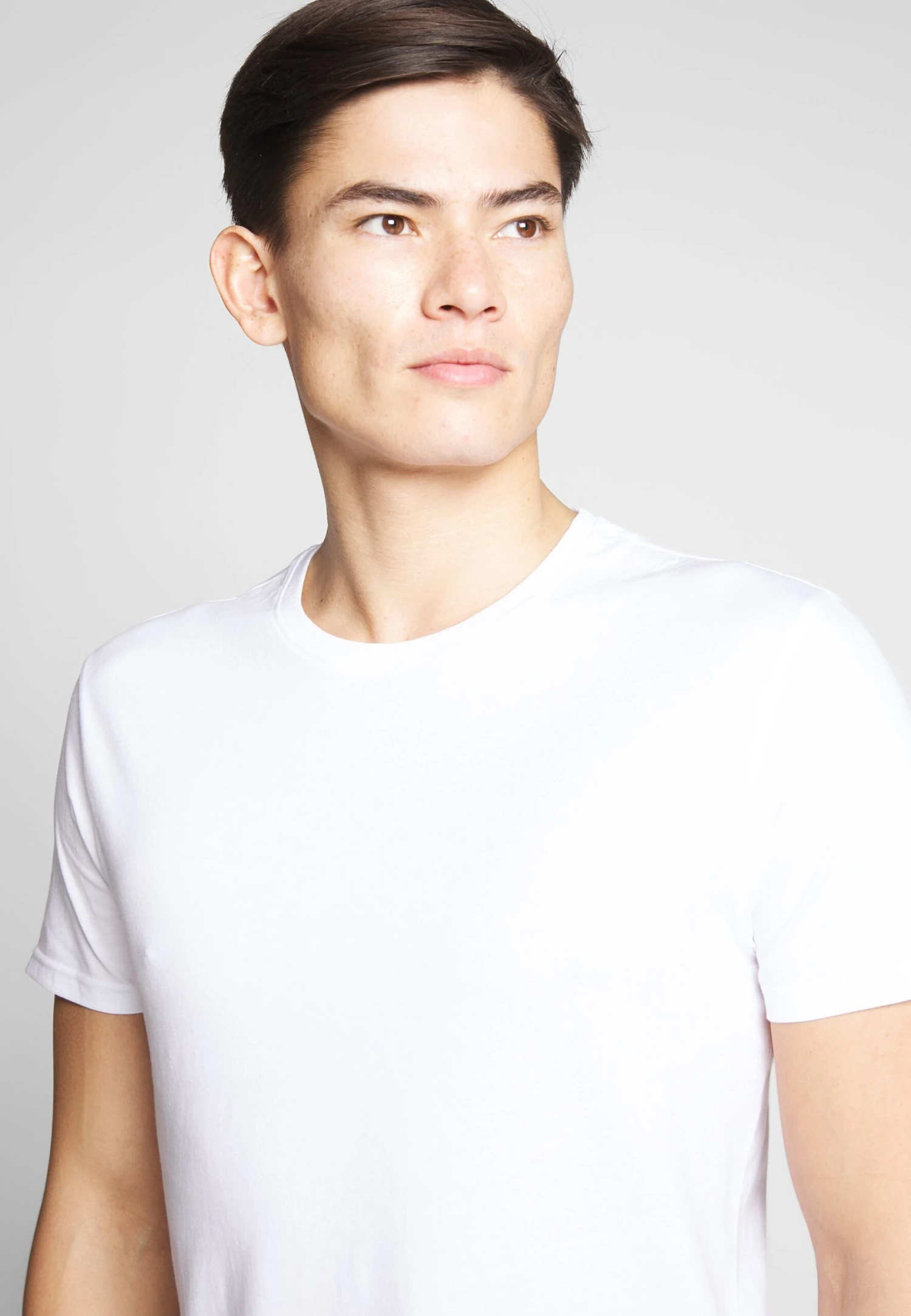 Pier One 2 Pack - T-Shirt Basic - White/Dark Blue - Afbeelding 5