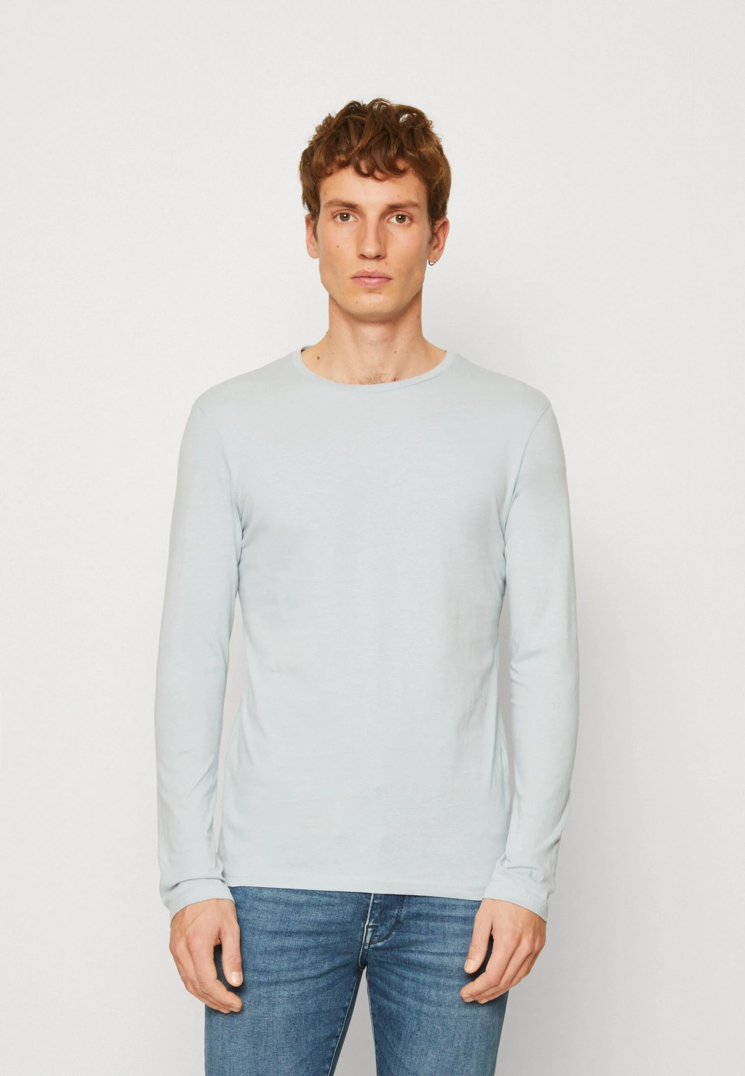 Pier One 2 Pack - Longsleeve - Light Blue/Dark Blue - Afbeelding 2