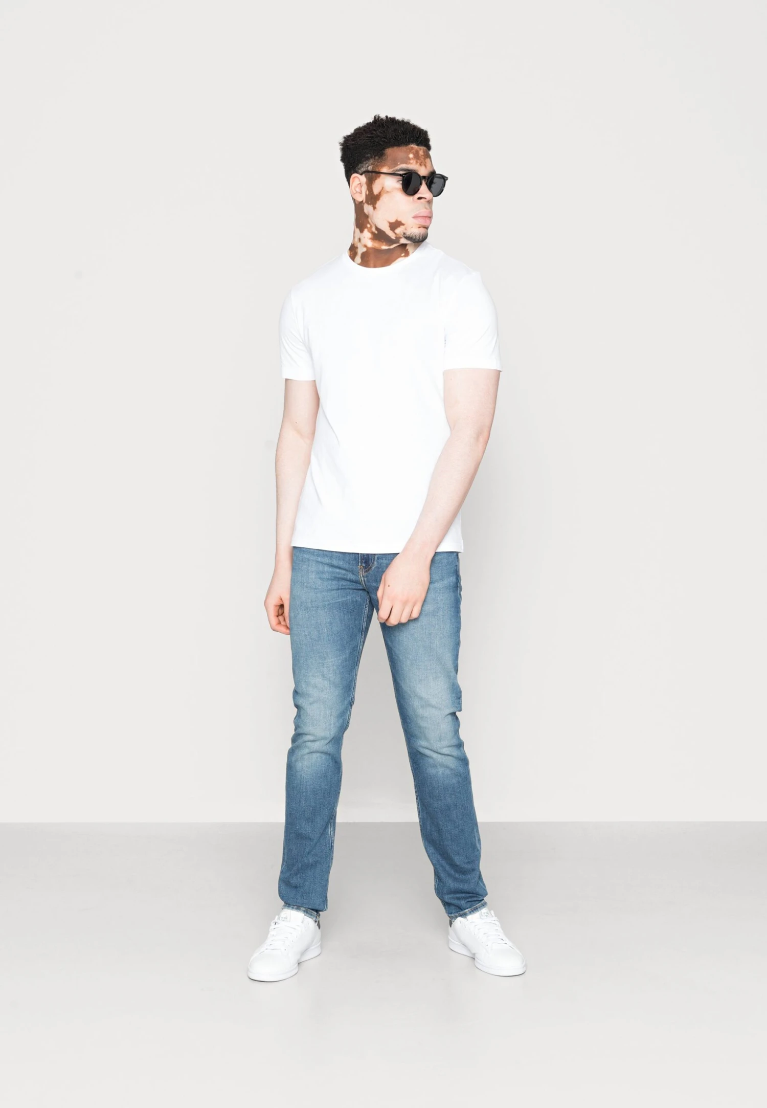 Pier One 10 Pack - T-Shirt Basic - Mottled Light Grey/Black/White