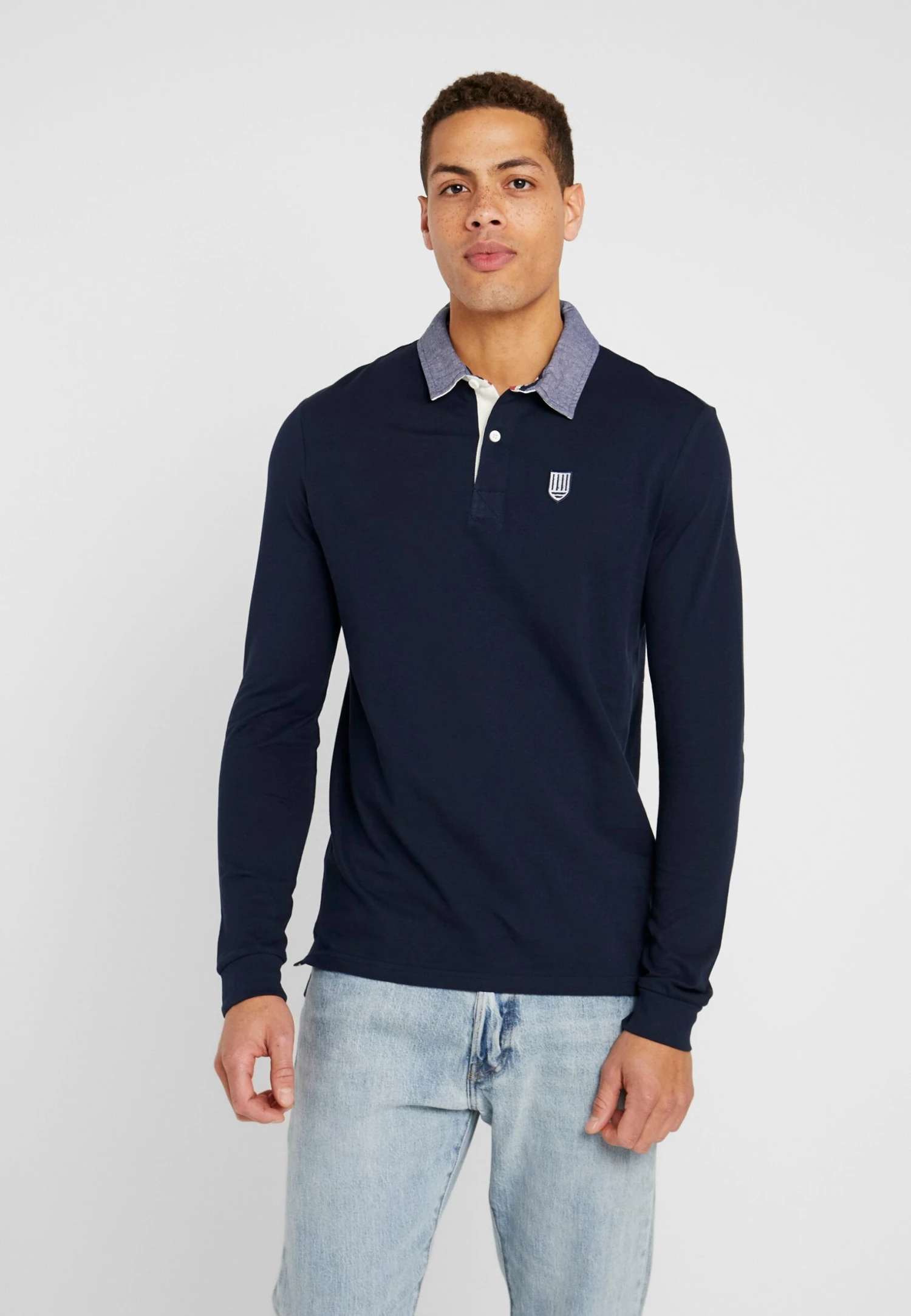 Pier One Collar Rugby - Poloshirt - Dark Blue