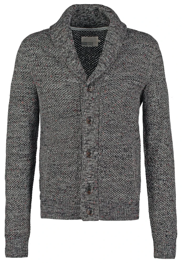 Pier One Vest - Dark Grey Melange - Afbeelding 8
