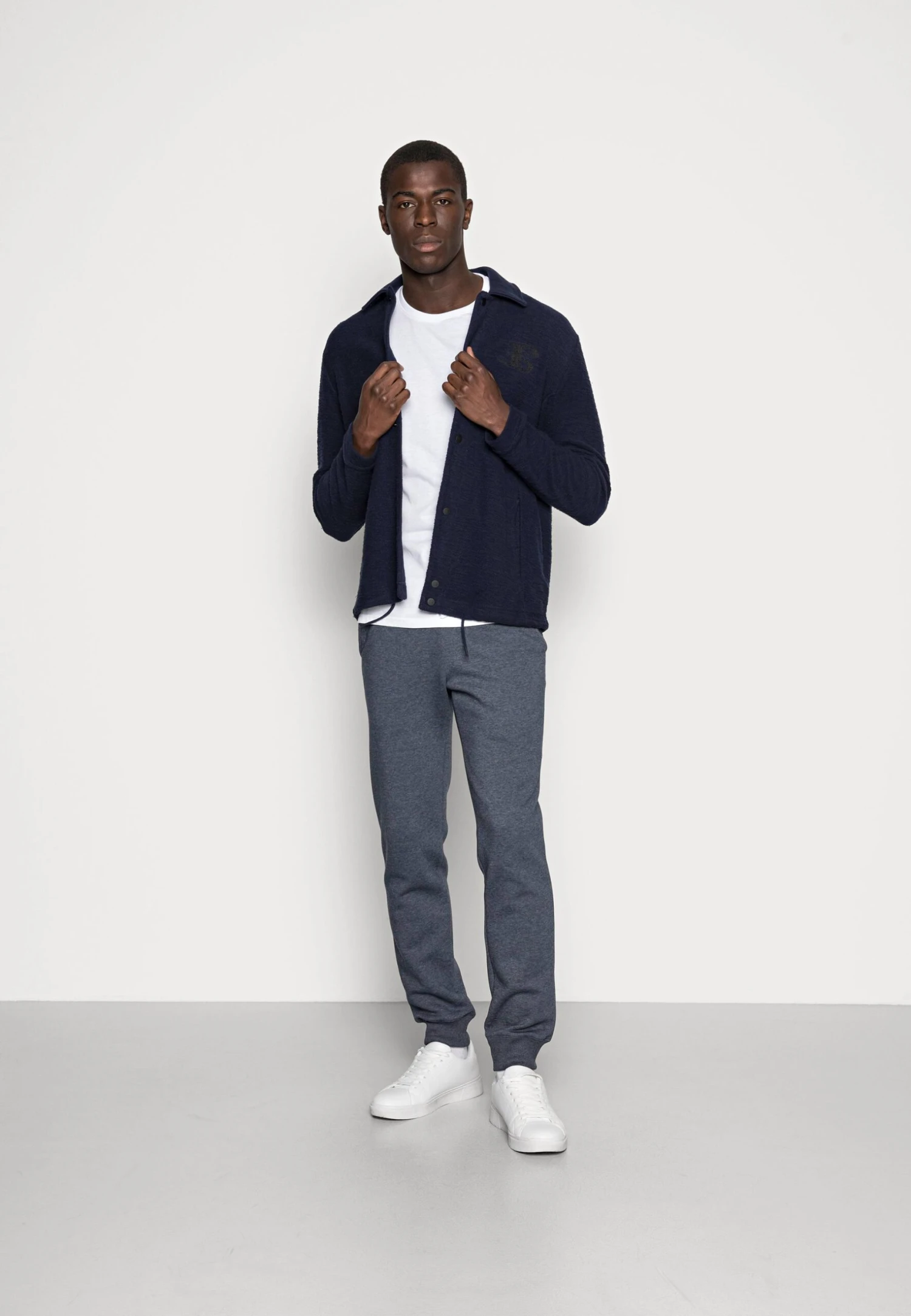 Pier One 3 Pack - T-Shirt Basic - White/Black/Light Grey