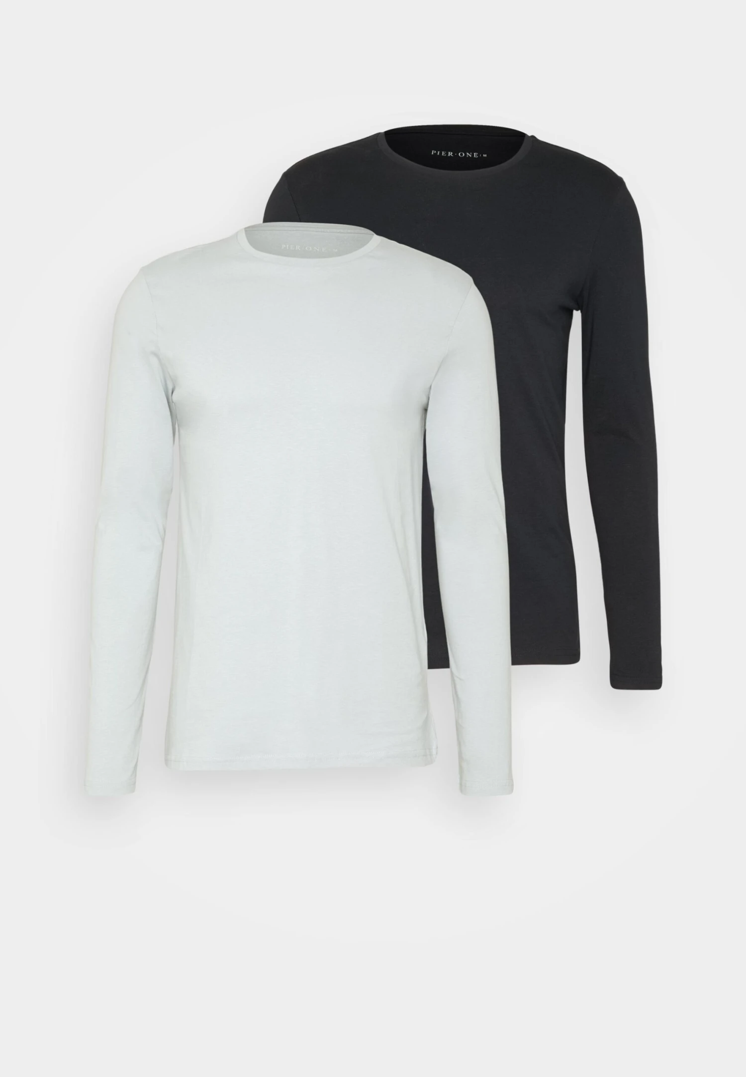 Pier One 2 Pack - Longsleeve - Light Blue/Dark Blue - Afbeelding 6