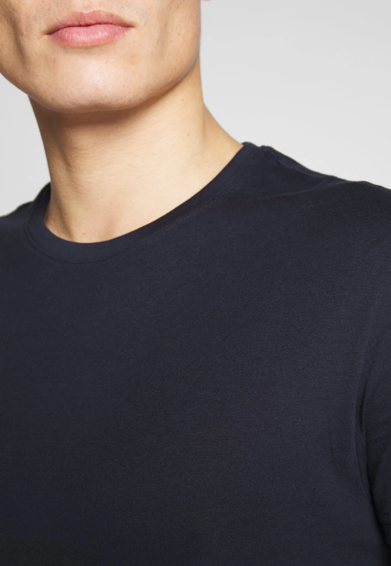 Pier One 2 Pack - T-Shirt Basic - White/Dark Blue - Afbeelding 6