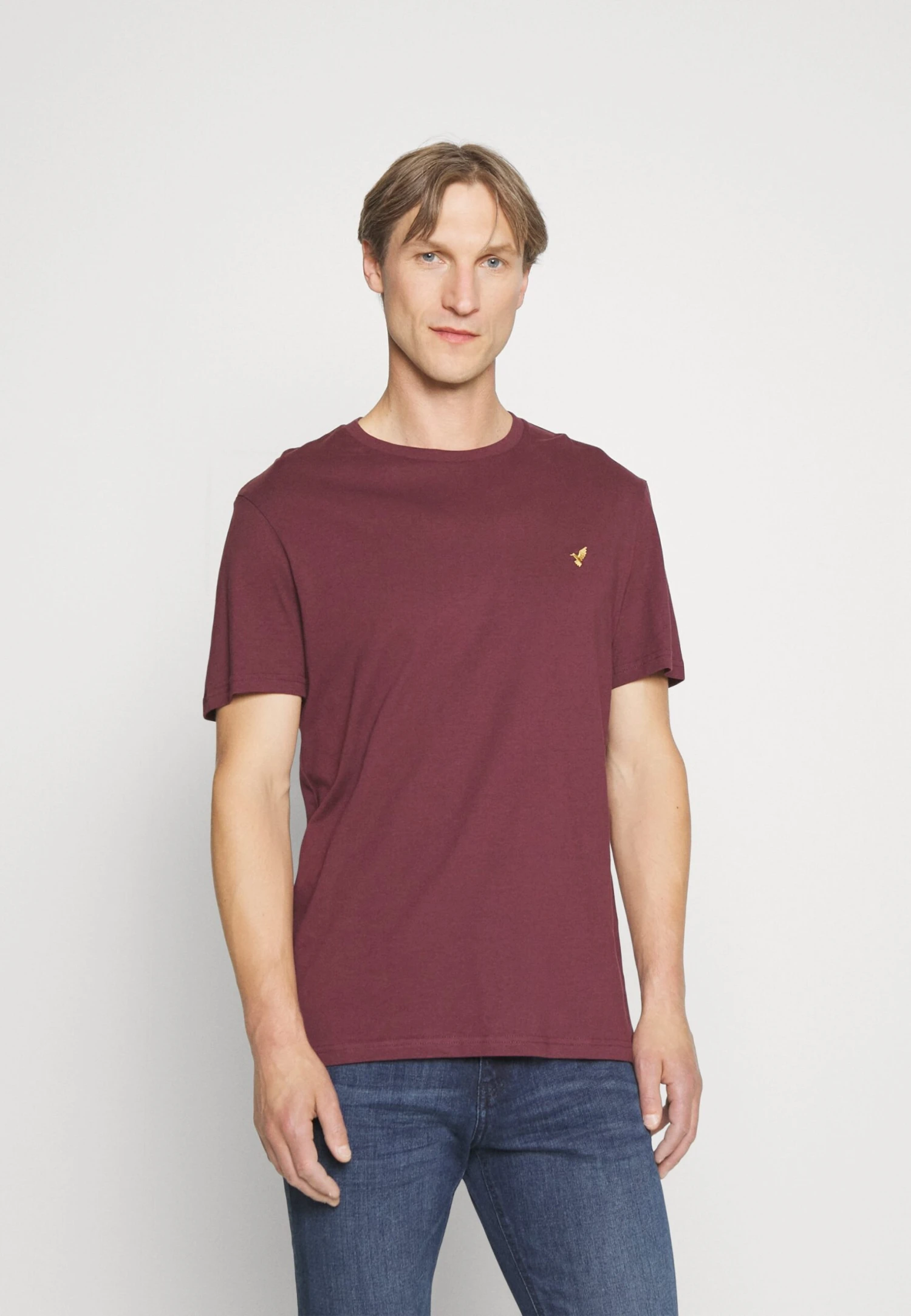 Pier One 5 Pack - T-Shirt Basic - Bordeaux/Dark Green/Dark Blue - Afbeelding 4