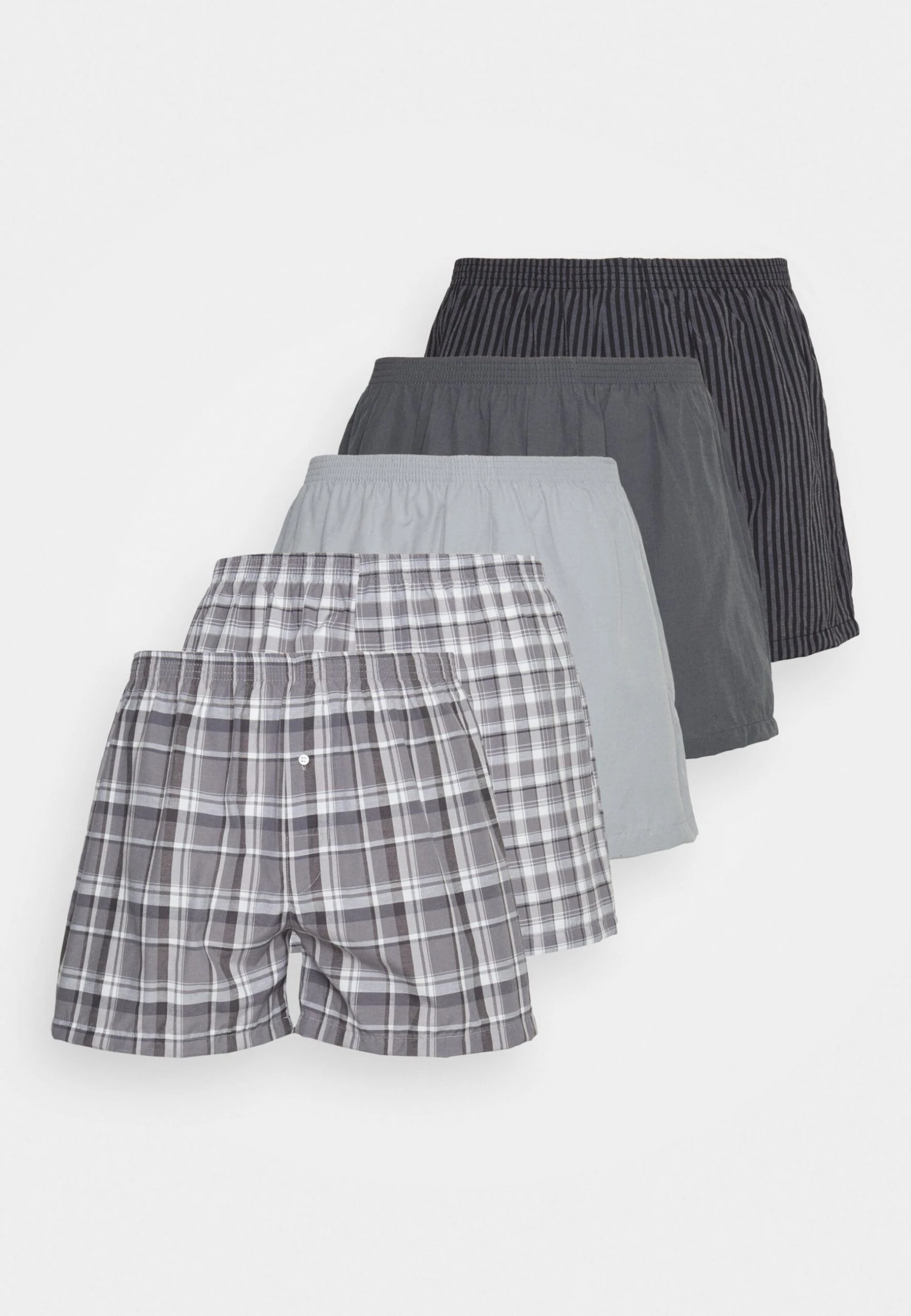 Pier One 5 Pack - Boxershort - Black/Grey/White